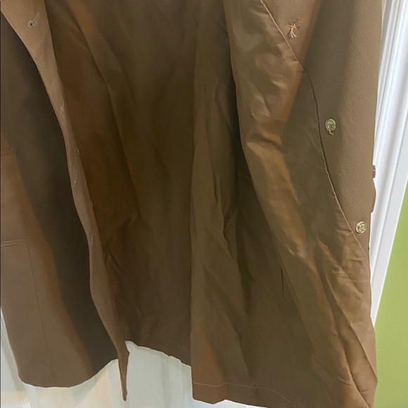 Vintage Forecaster of Boston Brown Trench Driving Coat Womens Size 6 Petite - Picture 9 of 9